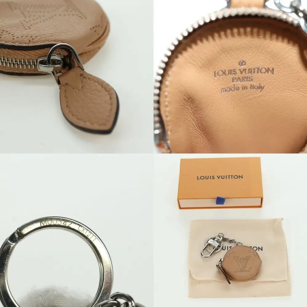 Louis Vuitton Mahina Porte Cles Flight Mode Pouch Charm Beige